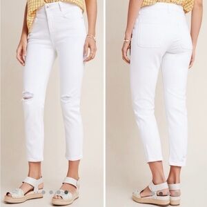 Pilcro and the Letterpress High-Rise Slim Jeans - Cropped